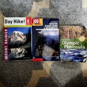 Washington State Hiking Trail Books (set of 3)